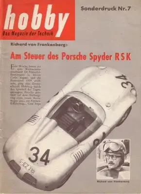 Porsche Spyder R S K Test ca. 1959