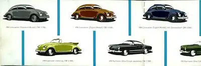VW Programm ca. 1961