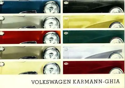 VW Karmann / Ghia 1200 1500 Farben 1965