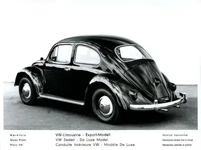 VW Käfer Werksfotos 8.1957