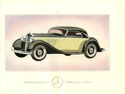 Mercedes-Benz Typ 170 Prospekt 1935