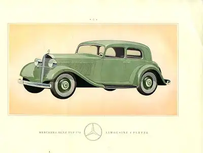 Mercedes-Benz Typ 170 Prospekt 1935