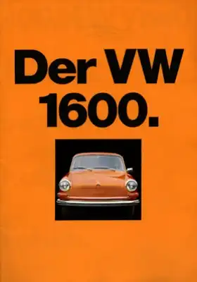 VW 1600 Prospekt 8.1971