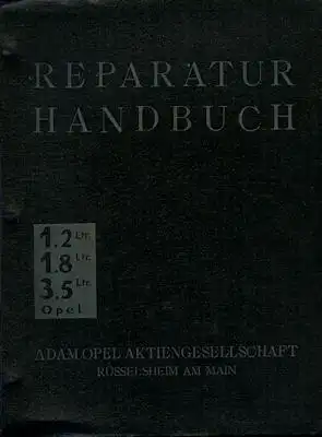 Opel 1.2 1.8 3.5 Reparaturanleitung 1931