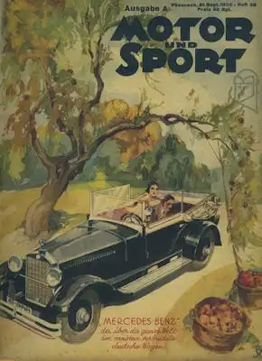 Motor & Sport 1930 Heft 38