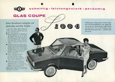 Glas 1004 Coupe Prospekt 9.1961
