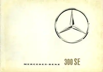 Mercedes-Benz 300 SE Prospekt 7.1961 e