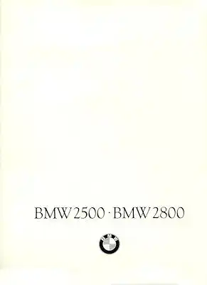 BMW 2500 2800 Prospekt 9.1968