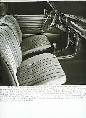 BMW 2500 2800 Prospekt 9.1968