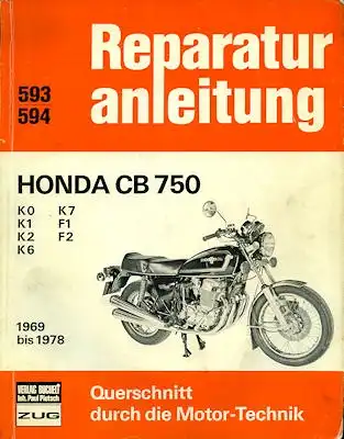 Honda CB 750 K0-K7, F1+2 Reparaturanleitung 1970er Jahre