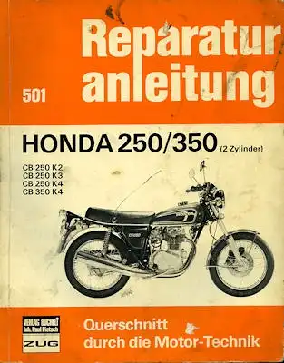Honda CB 250-350 K2-K4 Reparaturanleitung 1970er Jahre