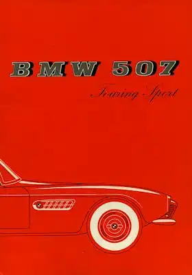 BMW 507 Touring Sport Prospekt 9.1957 Reprint