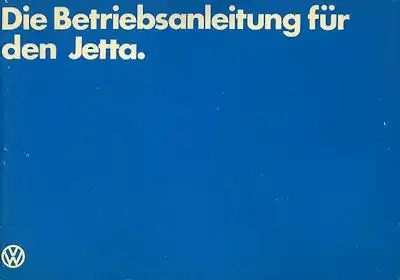 VW Jetta Bedienungsanleitung 1981