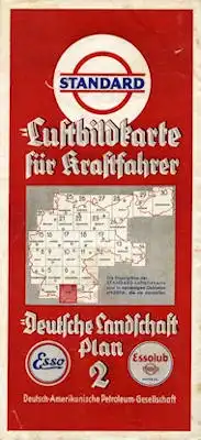 Standard Luftbildkarte Plan 2 Ulm 1930er Jahre