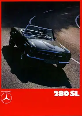 Mercedes-Benz 280 SL Prospekt 1970 Reprint