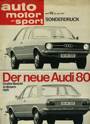 Audi 80 LS Test 7.1972