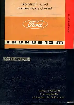 Ford 12 M Inspektionsheft 1966