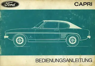 Ford Capri Bedienungsanleitung 1971