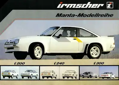 Irmscher Opel Manta Prospekt ca. 1983