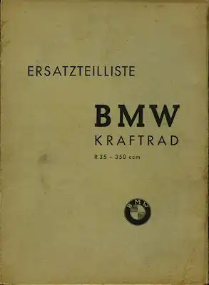 BMW R 35 Ersatzteilliste 1941