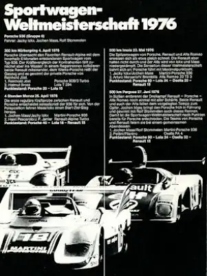 Porsche Motorsport Prospekt 1977