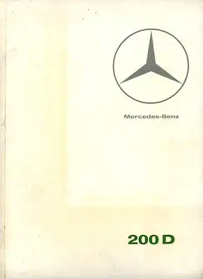 Mercedes-Benz 200 D Prospekt 12.1965