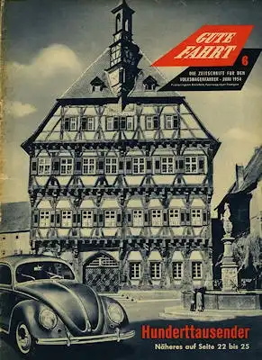 VW Gute Fahrt Heft 6 1954