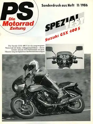 Suzuki Spezialtest GSX 400 S 1986