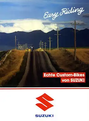 Suzuki Programm Custom-Bikes 1986