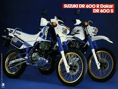 Suzuki DR 600 R Dakar / DR 600 S Prospekt 1988