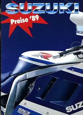 Suzuki Preisliste 1989