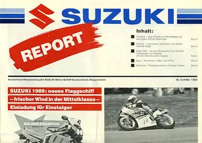 Suzuki Report Nr.6 1988/89