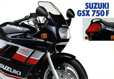 Suzuki GSX 750 F Prospekt 1989