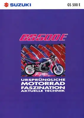 Suzuki GS 500 E Prospekt 1993