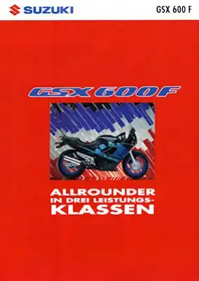 Suzuki GSX 600 F Prospekt 1993