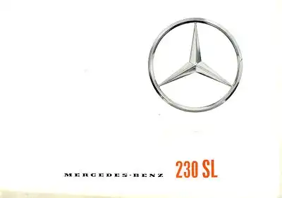 Mercedes-Benz 230 SL Prospekt 3.1963