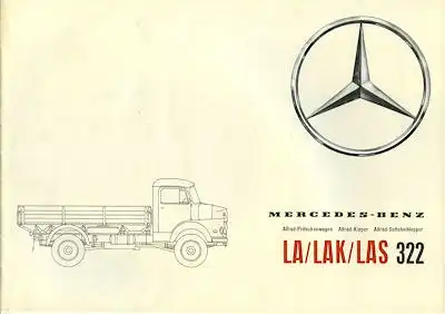 Mercedes-Benz LA LAK LAS 322 Allrad Prospekt 1960