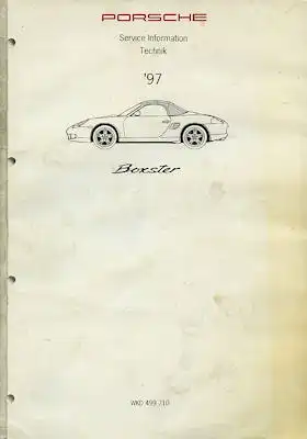 Porsche Boxster Service Information Technik 1997