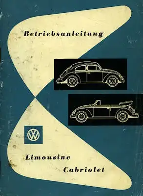 VW Käfer Bedienungsanleitung 8.1955