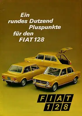Fiat 128 Prospekt ca. 1971