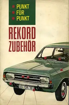 Opel Rekord C Zubehör Prospekt 2.1968