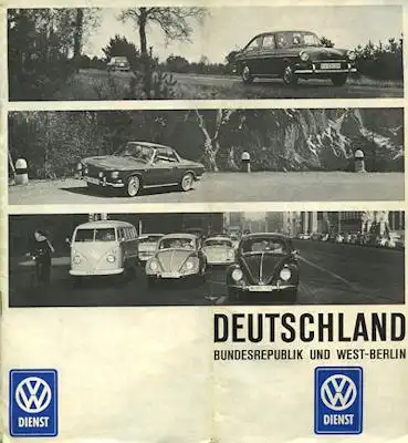 VW Deutschland Karte 1967