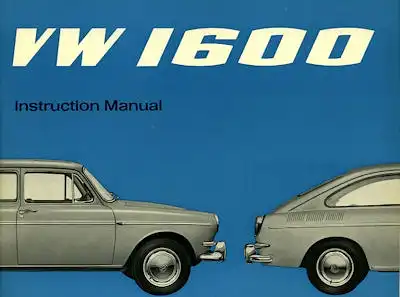 VW 1600 Bedienungsanleitung 1966 e