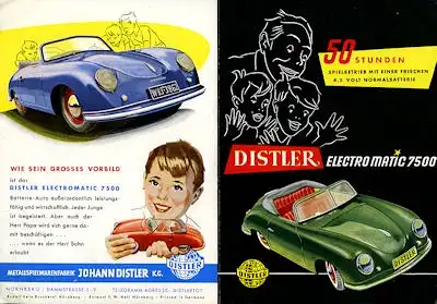 Porsche Distler Prospekt ca. 1954