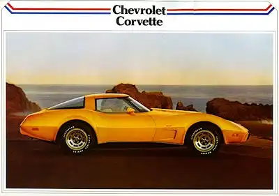 Chevrolet Corvette Prospekt 1970er Jahre nl