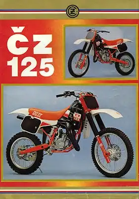 CZ 125 Enduro Prospekt 1980er Jahre