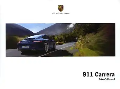 Porsche 911 Carrera Typ 991 Bedienungsanleitung 5.2012 e