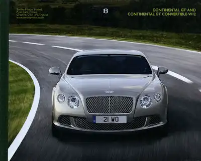 Bentley Continental GT and C. GT Convertable W12 Prospekt 2012