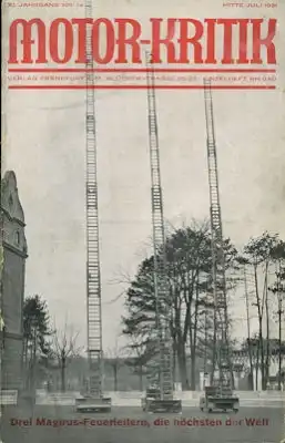 Motor-Kritik 1931 Heft 14