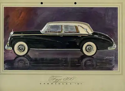 Mercedes-Benz Typ 300 Prospekt ca. 1950